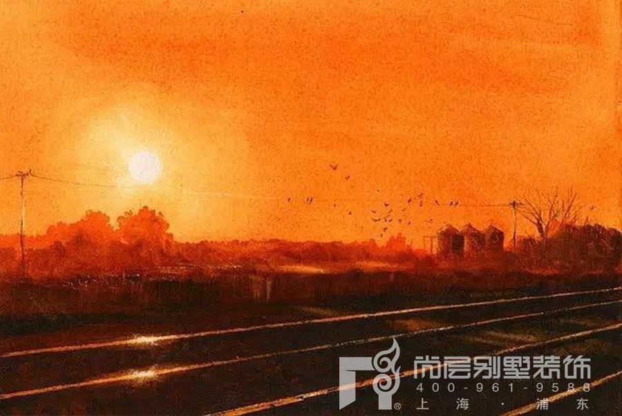 暖色调景物图片