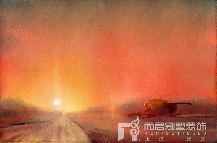 暖色调景致图片