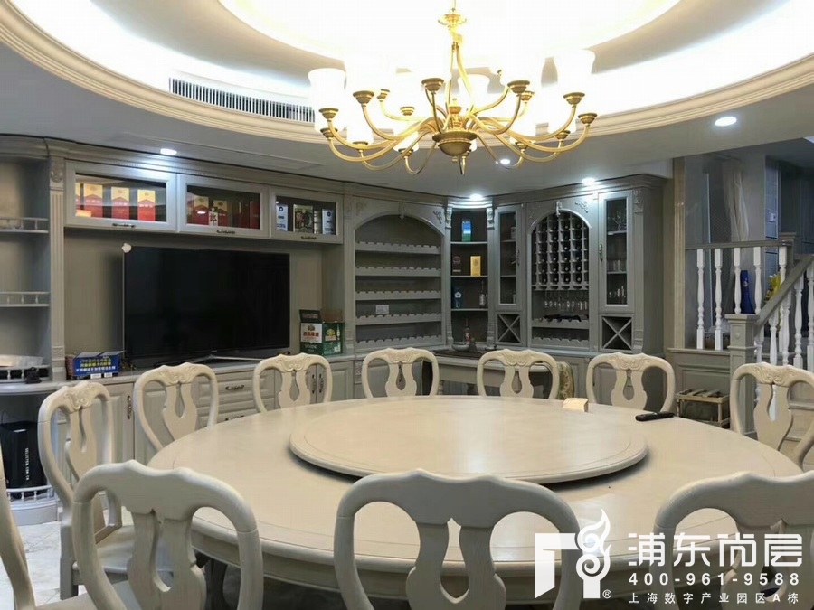 正阳领郡装修项目竣工仪式现场餐厅实景图