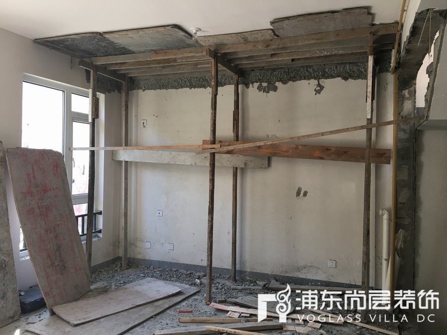 上海院子土建阶段施工工地现场照片