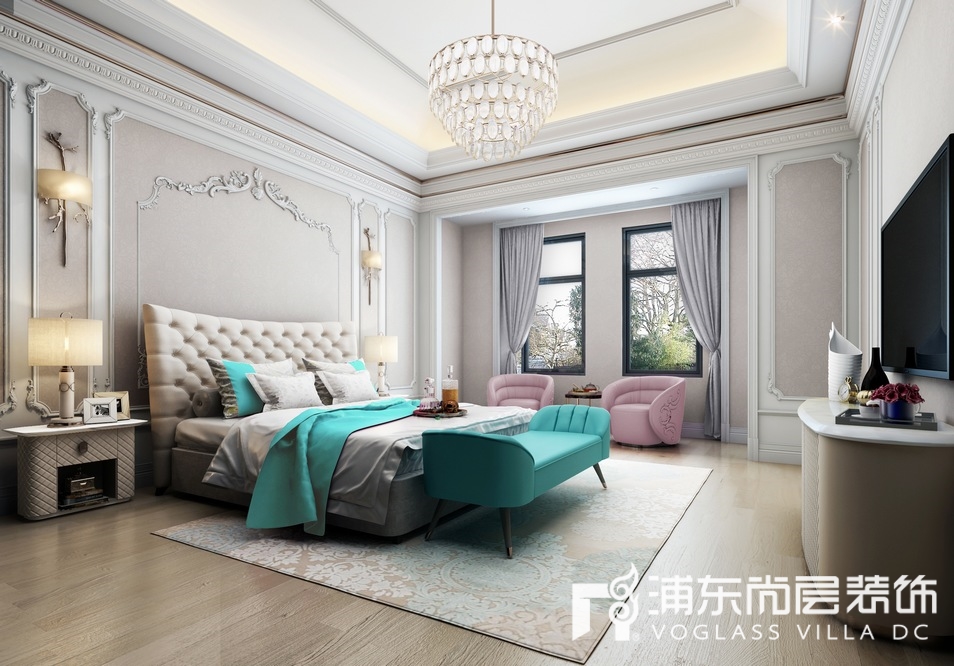 东郊罗兰别墅卧室装修效果图