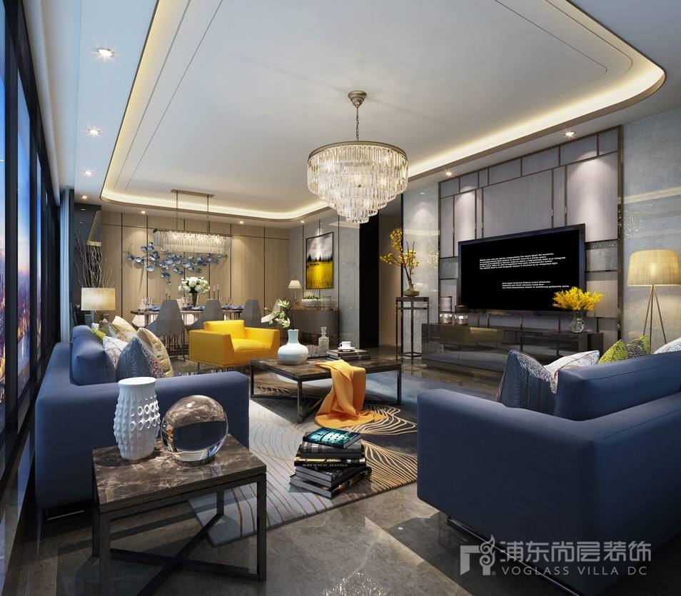 万科翡翠滨江客餐厅装修效果图